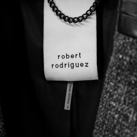 Robert Rodriguez Leather Trim Blazer - Picture 4 of 11